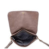 Dark Taupe Leather Crossbody