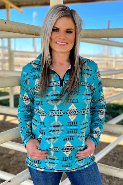 Laramie Turquoise Pullover