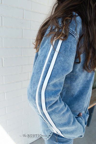 Denim Button Down Shacket