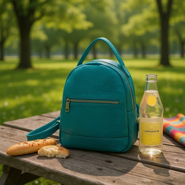 Modern Leather Backpack Purse