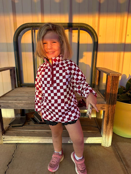 Maroon Mini Pep Rally Pullover