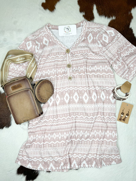 Large Button Henley Top