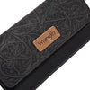 Tooled Tri-fold RFID Wallet/Wristlet