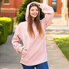 Pink Textured Hoodie