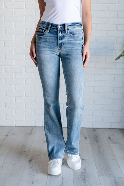 Mid Rise Clean Bootcut Jeans