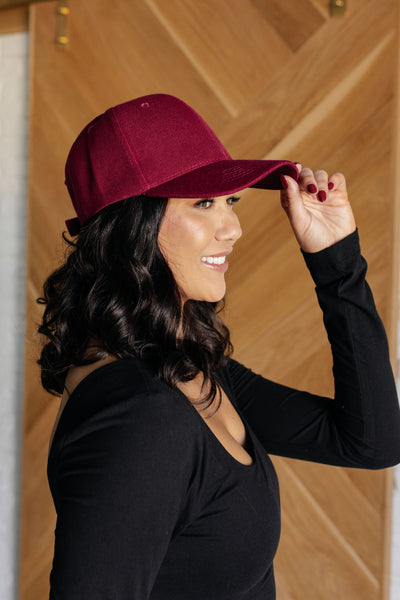 Basic Babe Cap in Wine