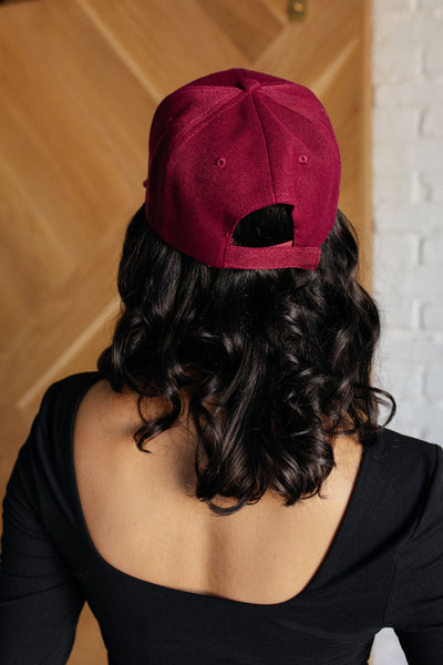 Basic Babe Cap in Wine