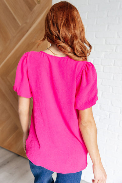 Puff Sleeve Blouse Top