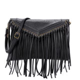 Black Fringe Crossbody