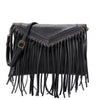 Black Fringe Crossbody