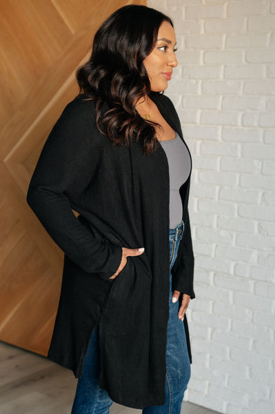 Cozy Cool Black Cardigan