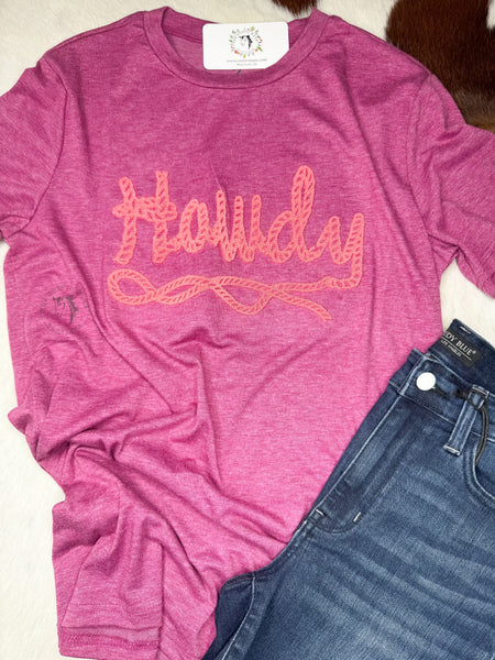 Howdy Embroidery Top