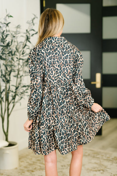 Babydoll Leopard Print Dress
