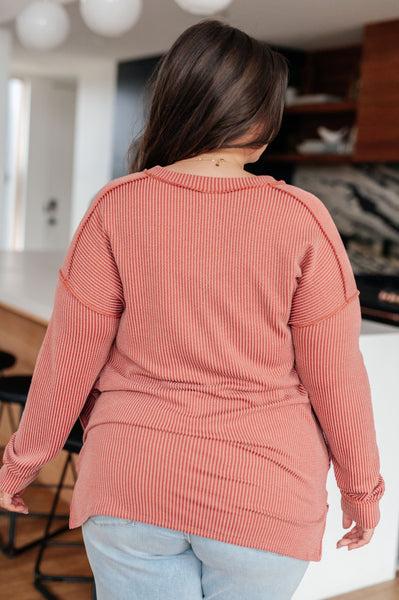 Ribbed and Pockets Top
