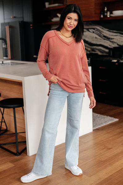 Ribbed and Pockets Top