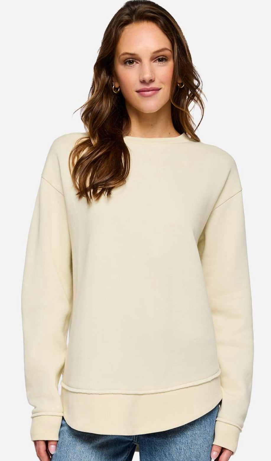 Curved Hem Sweatshirt - can be custom printed