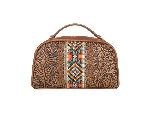 Tooled / Aztec Travel Pouch Bag No