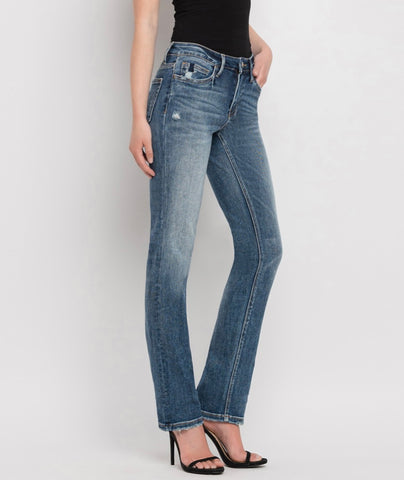 Vervet Mid Rise Straight Jeans