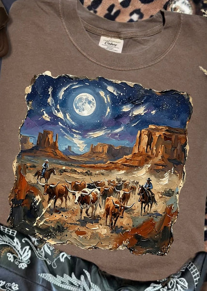 Midnight Cattle Canyon Graphic Tee