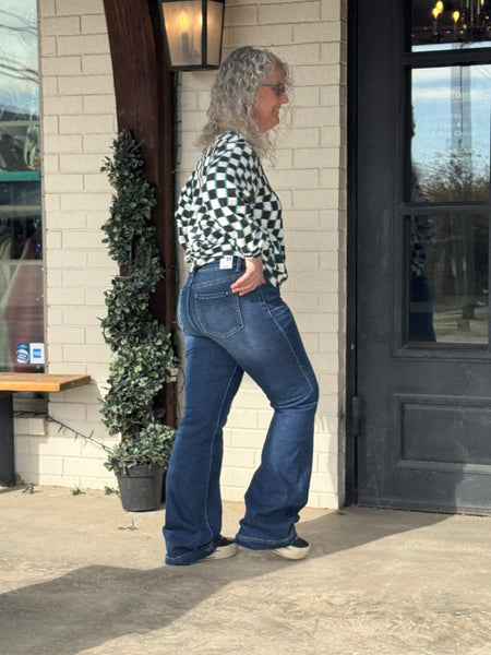 Risen J21 High Rise Boot Cut Jeans