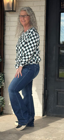 Risen J21 High Rise Boot Cut Jeans