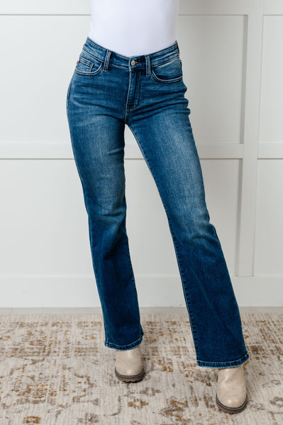 Judy Blue Mid Rise Thermal Bootcut Jeans