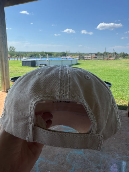 Wild Heart Boho Baseball Cap Cream Adjustable Hat