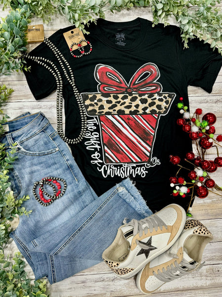 Callie Ann Stelter Candy Cane Present Tee & Sweatshirt