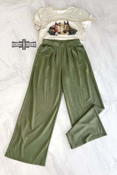 Texline Olive Trouser Bottoms