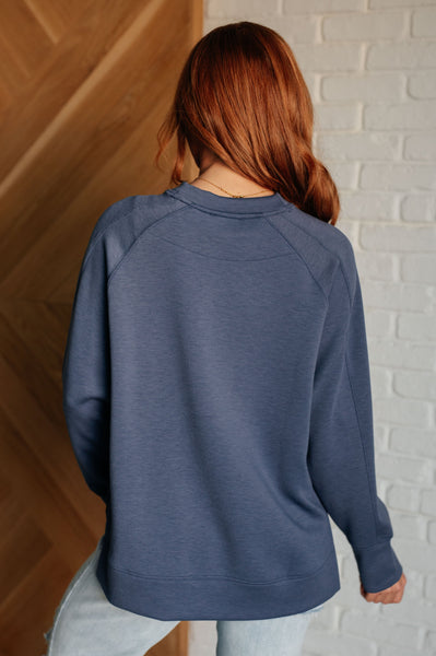 Blue Indigo Pullover Top