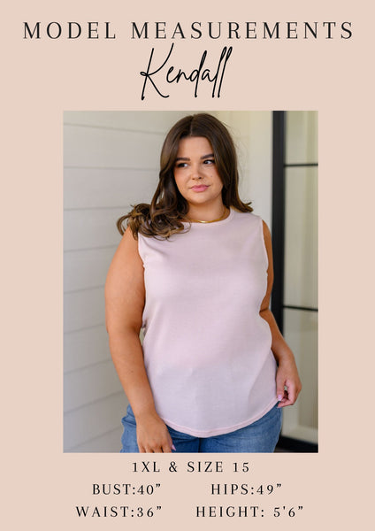 Lt Coral Ribbed Henley Top