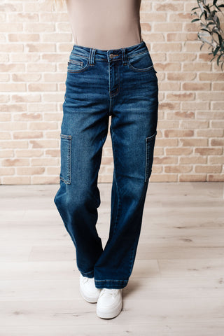 Judy Blue Cargo Straight Jeans