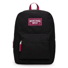 Solid Black Backpack