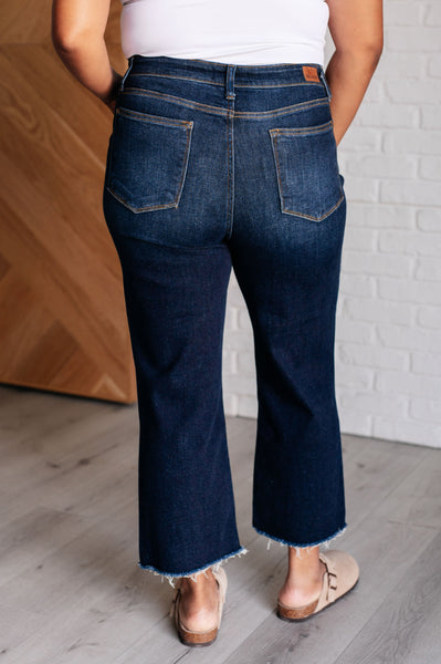 Judy Blue Cropped Wide Leg Jeans