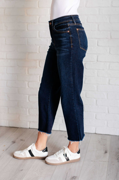 Judy Blue Cropped Wide Leg Jeans