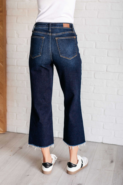 Judy Blue Cropped Wide Leg Jeans