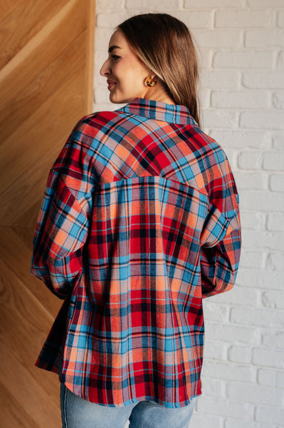 Plaid Button Up Top