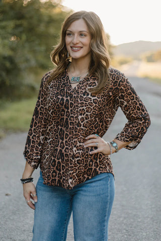Roaring Animal Print Top