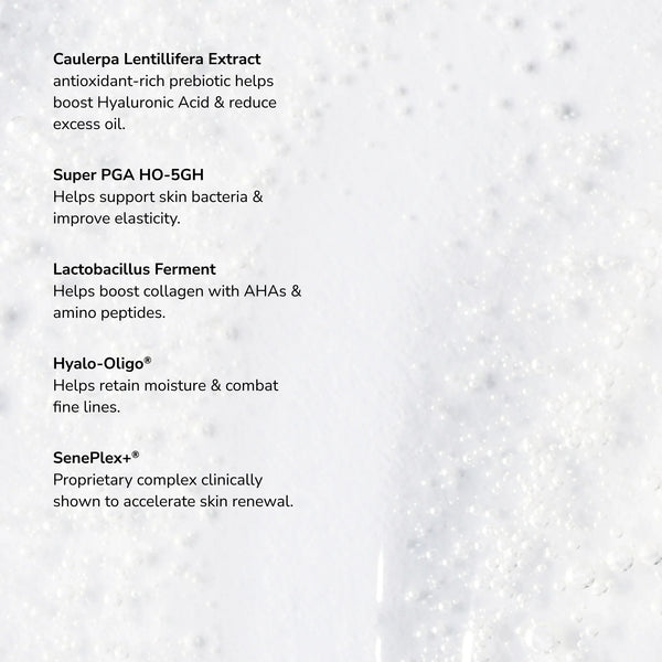 SeneGence Microbiome Boosting Serum ingredient list.