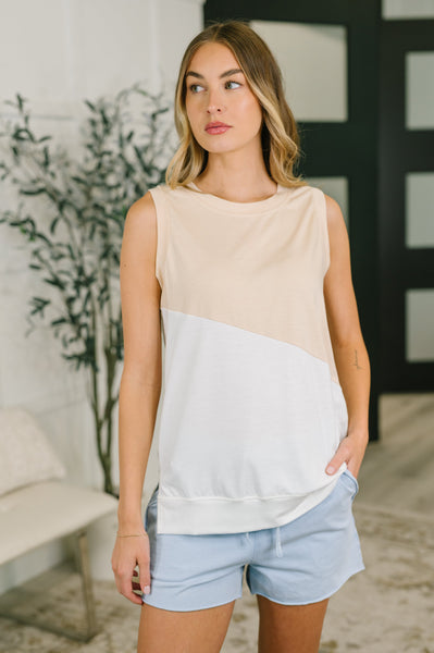 Color Block Sleeveless Top