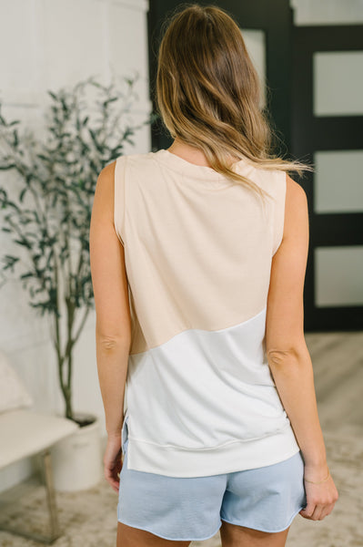 Color Block Sleeveless Top