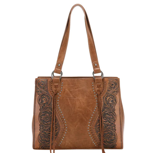 Tooled Concealed Carry Tote Purse