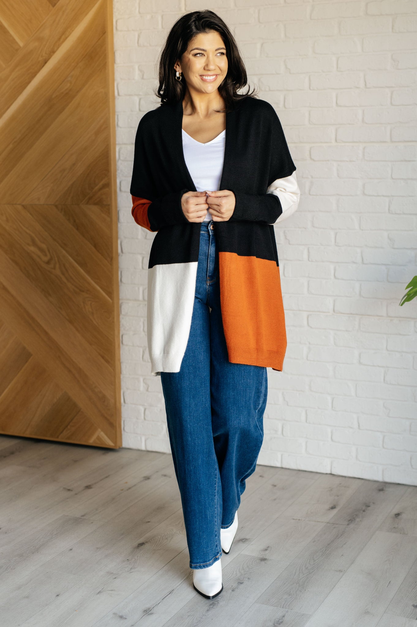 Color Block Cardigan