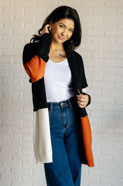 Color Block Cardigan