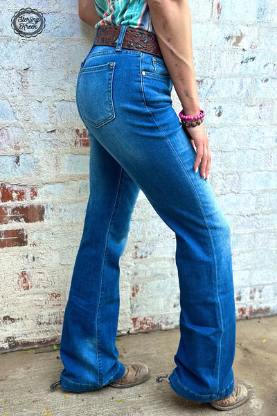 30" Kreek Mid Rise Flare Jeans