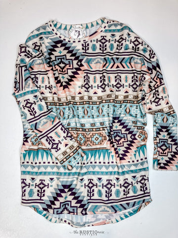 Aztec and Tribal Print Top