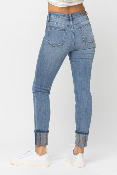 Judy Blue Southwest Cuff Jeans