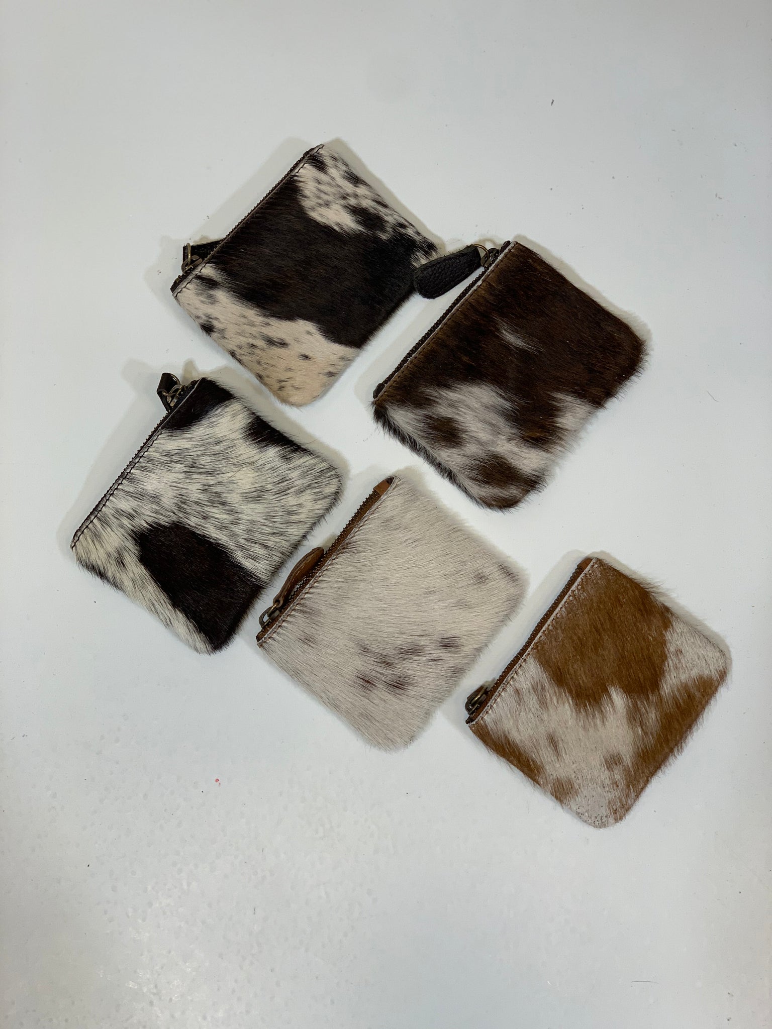 Cowhide Coin Holder